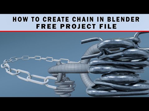 How to make chain in Blender | Blender Tutorial