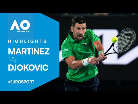 Pedro Martinez - Novak Djokovic | Highlights XXL deutsch | 1. Runde | Australian Open 2026 | Tennis