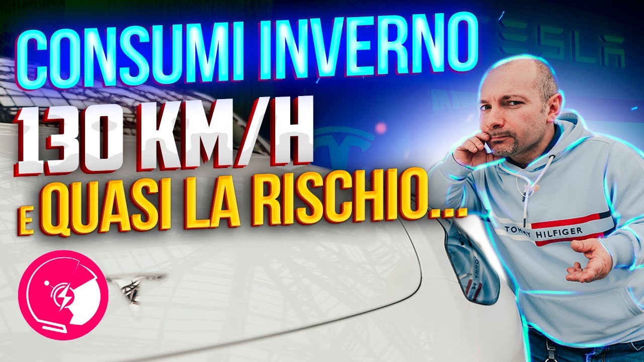 Tesla Model Y RWD in autostrada a 130 km/h…