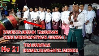Download lagu Peserta bedug takbiran yang mendapatkan juara 1 mp3
