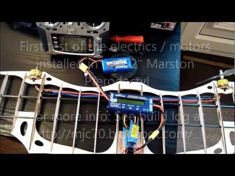 52" Marstons Pterodactyl - First Motor Test 1