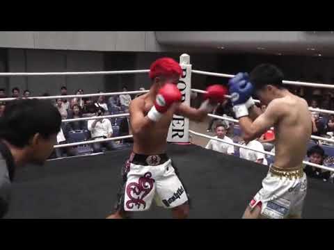 左右コンビネーションからの一蹴　＃格闘技