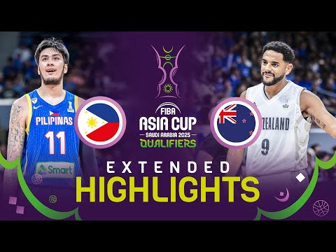 Philippines 🇵🇭 v New Zealand 🇳🇿 | Extended Highlights | FIBA Asia Cup 2025 Qualifiers