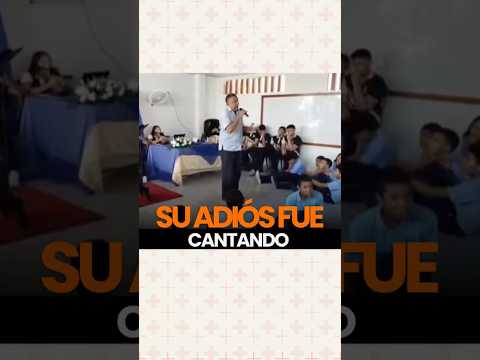 Su adiós fue cantando
