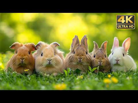 Peaceful Baby Animals 4K 🌿🐾 | Soothing Piano Music with Calming Nature Scenes