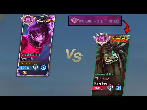Darius Vs King Thamuz Top Supreme 1v1 Who Will Win? (Dyrroth Mlbb)