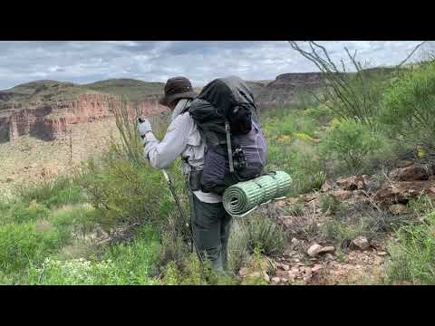 Hiking on a plateau