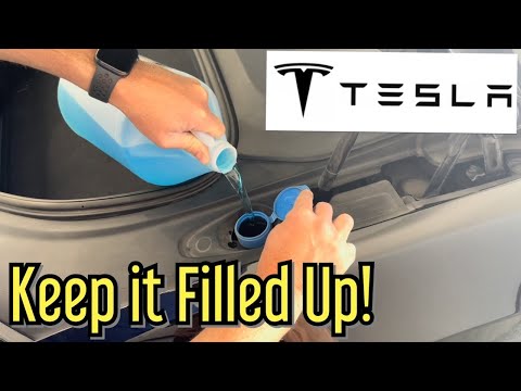 Tesla Model X Windshield Washer Fluid | How to Refill | Easy DIY