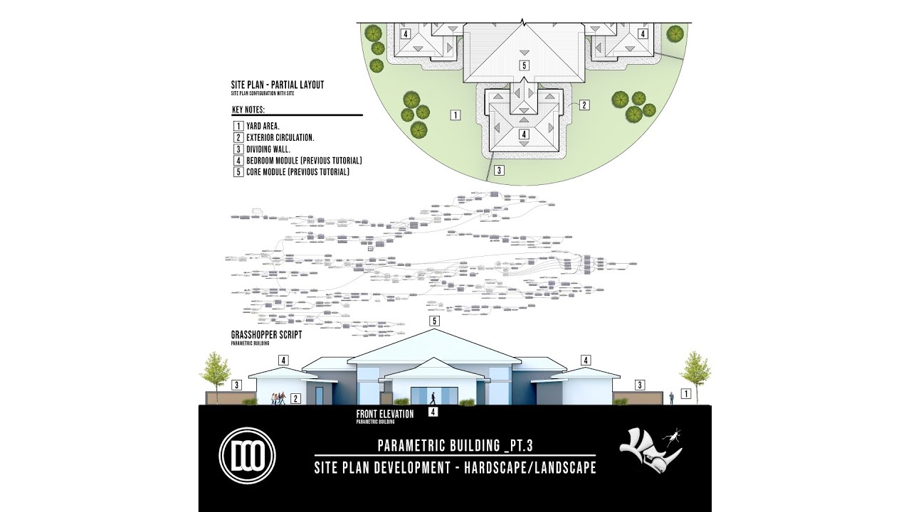 Parametric Building Site Design PT.3 Rhino Grasshopper Script Algorithm Download Available