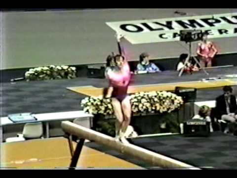 8th TO CAN Christina McDonald BB  1987 World Gymnastics Championships 9.550