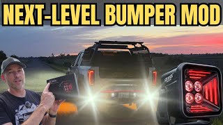 The Final Touch! Strands Cube Lights + DV8 Bumper Install on My GMC Sierra