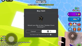 Sniping the "Golden Fever Dominus" UGC #1470