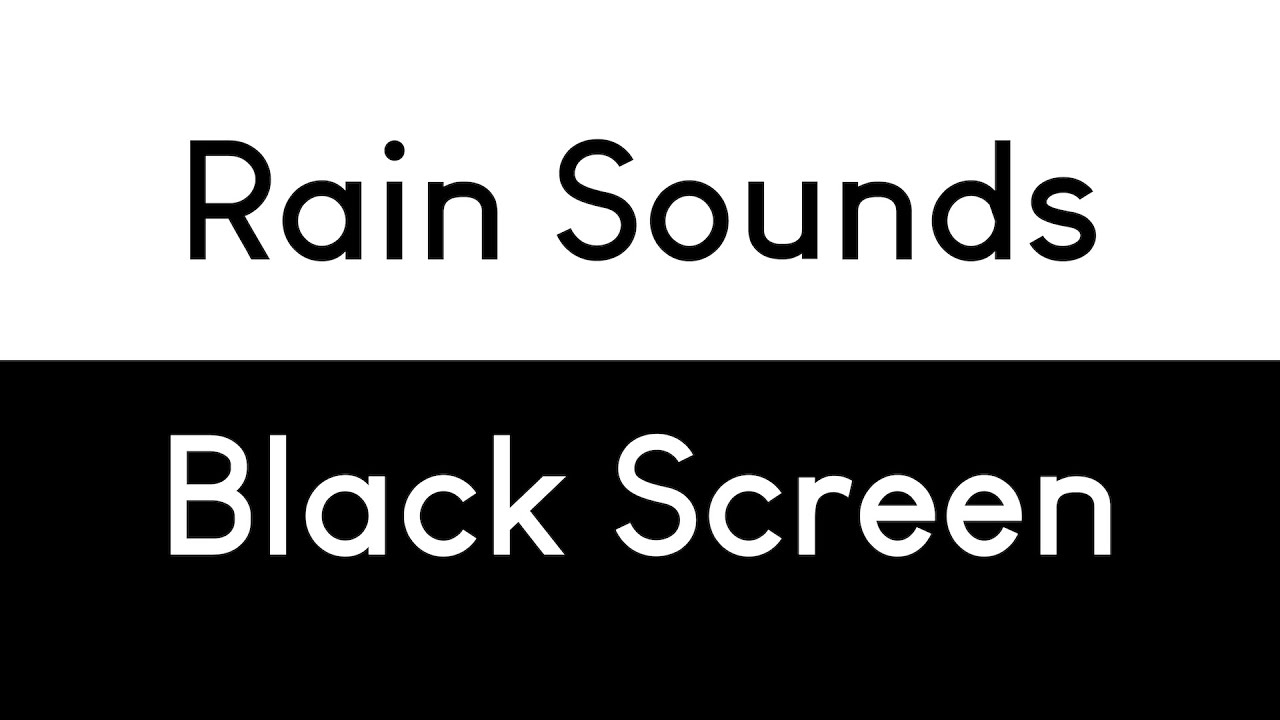 Rain Sounds for Sleeping Black Screen | Sleep, Study, Focus | 24/7 Live Stream
