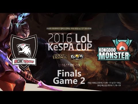 [2016 KeSPA Cup] Finals - ROX vs KDM Game 2 highlights