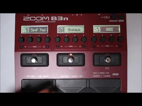 ZOOM B3N B3next Multi-Effects Processor for Bass PATCH 064-075