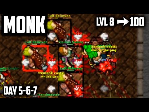 DOING 30+ LVLS ON MY MONK TO GET 100 - MONK LVL 8 to 100 in 7 DAYS (DAYS 5, 6, 7)