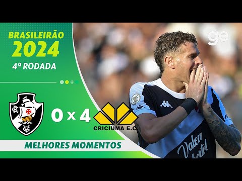 Gols e lances de Vasco da Gama x Criciúma