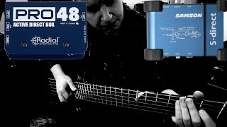 Video thumbnail for DI test Radial PRO 48 vs Samson S-Direct by HorttanaMusix