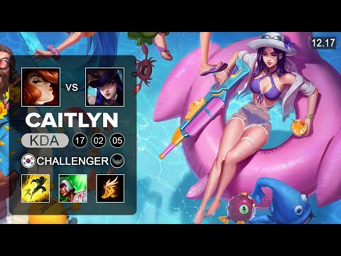 Caitlyn vs Miss Fortune ADC - KR Challenger - Patch 12.17 Season 12