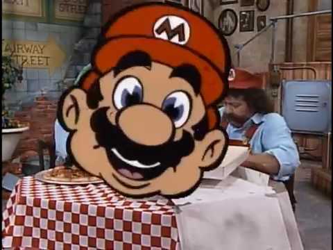 Super Mario Bros  Super Show Live action sketch   Pizza Crush