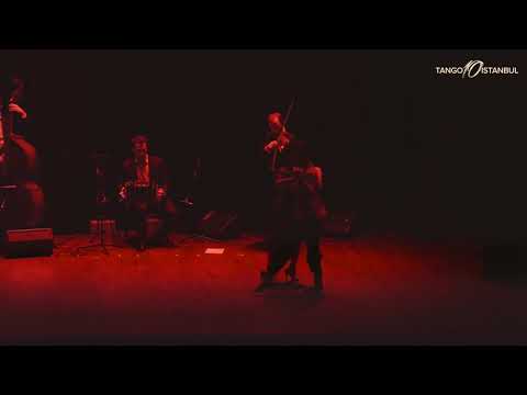  Javier Rodriguez  and  Fatima Vitale  are  dancing  to  a  tango  by  Solo Tango Orquesta  at  TanGO TO Istanbul  in  2018