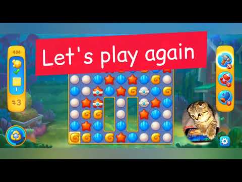 Fishdom 2022, no boosters, level  404 -  прохождение без бустеров,  404 уровень.