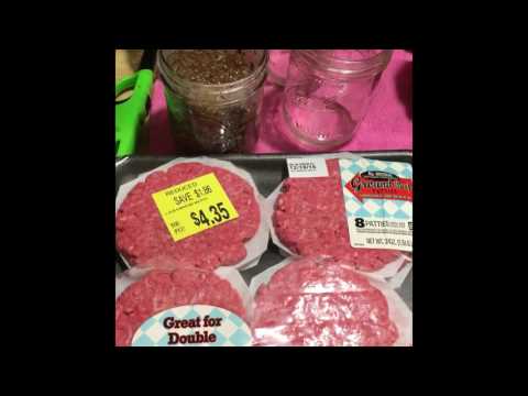 Dry canning hamburger patties