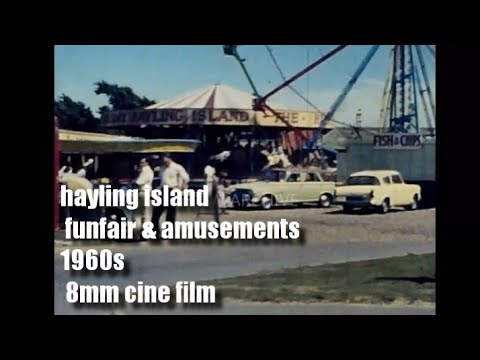 📽 hayling island - funfair & amusements - 1960s - 8mm cine film