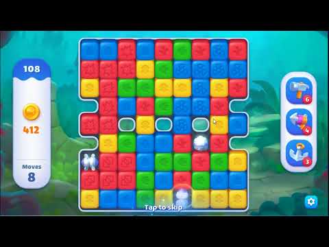 Fishdom Blast Level 108 - NO BOOSTERS GAMEPLAY 🐠 | SKILLGAMING ✔️