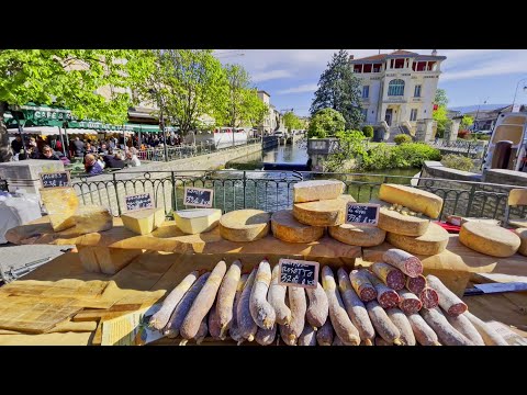 Market Day at L'Isle-sur-la-Sorgue, Southern France