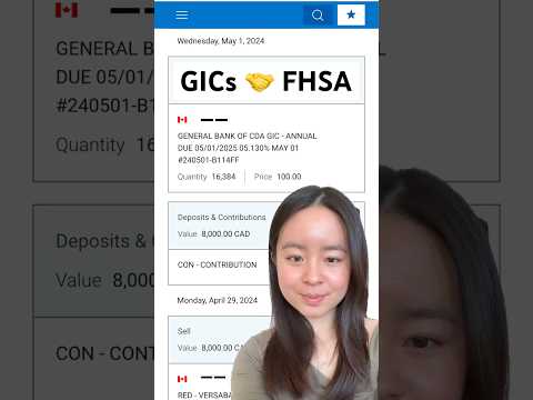 🇨🇦 Why I choose GICs for FHSA investment 🤔🏡 #gic #fhsa #wealthsimple