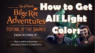 Sea of Thieves Festival Of Damned - How to Get all Lantern Light Colours
