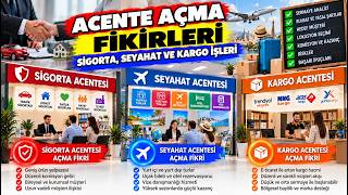 Acente Açma Fikirleri: Sigorta, Seyahat, Kargo ve Kazanç Rehberi