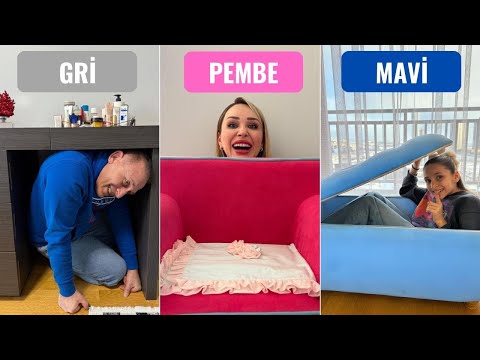 TEK RENK SAKLAMBAÇ ! PEMBE MAVİ GRİ