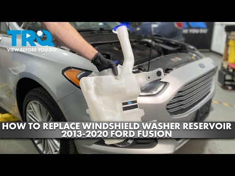 How to Replace Windshield Washer Reservoir 2013-2020 Ford Fusion