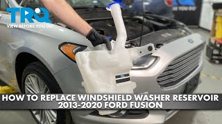 How to Replace Windshield Washer Reservoir 2013-2020 Ford Fusion