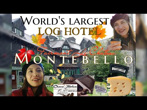 World's largest log hotel: Fairmount Le Château Montebello (Montebello Quebec Fall Roadtrip)