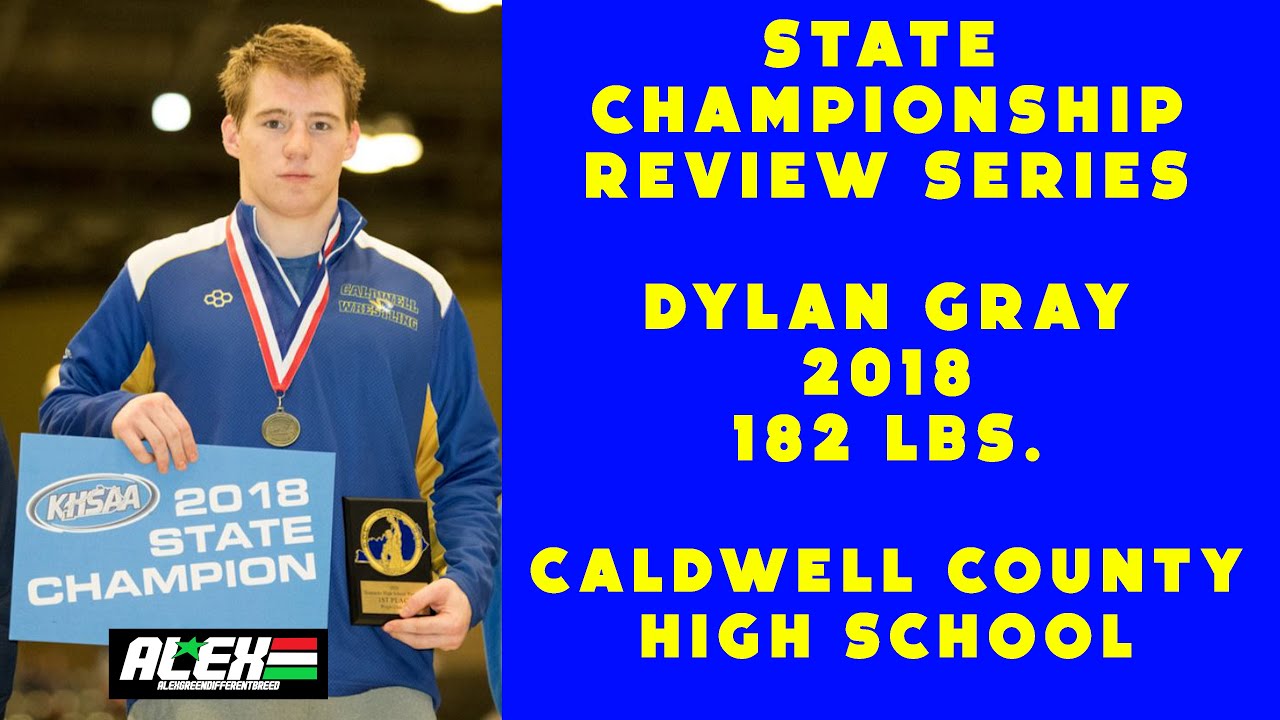 State Wrestling Championship match review w/ Dylan Gray (Caldwell County; 2018 182 lbs.)