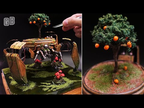 Why this mech carries an orange tree | Beyond the Blight swamp diorama