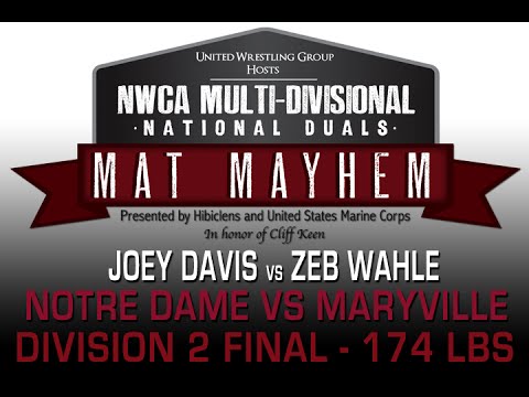 174 Joey Davis v Zeb Wahle - 2015 NWCA Multi-Divisional Duals - D2 FINAL