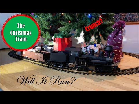 Christmas Train - will our inherited 2-Truck Shay Bachmann Spectrum pull our Christmas Tree Train?