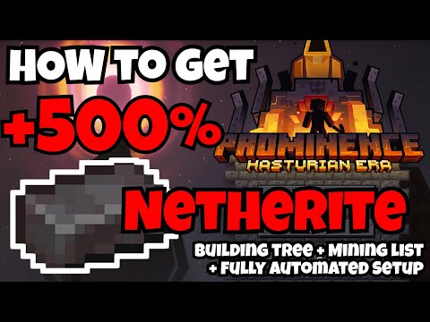EASY 500% Netherite EXTRA with TechMods FULLY EXPLAINED - BEGINNER FRIENDLY! Prominence 2 Minecraft