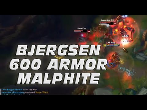 Bjergsen 600+ Armor Malphite - League of Legends