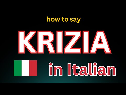 Learn How to Pronounce 'Krizia'! Correctly (Italian Fashion Brand)