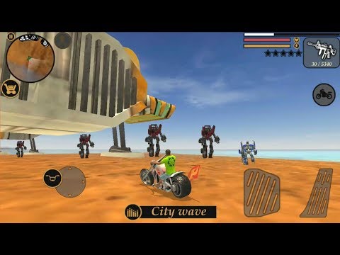 ► Vegas Crime Simulator Best Bike Riding With Robot Area 4.30 Min
