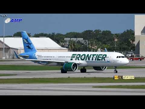 Frontier Airlines Airbus A321-271NeoX | CLARK AND CORAL THE CARIBBEAN REEF SHARKS N614FR
