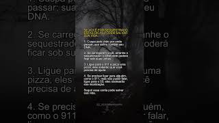 SE VOCÊ FOR SEQUESTRADO, ESTAS DICAS PODEM SALVAR: