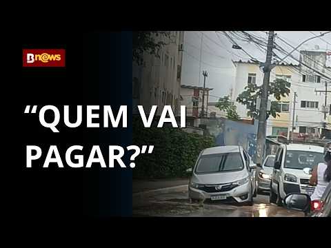 "Mayor Bruno Reis, that's a picture of negligence," says Zé Eduardo after his car is swallowed by...