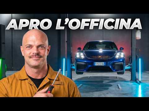 IL PRIMO LAVORO NELLA MIA OFFICINA -  Montiamo lo scarico sulla Porsche GT4 del vincitore