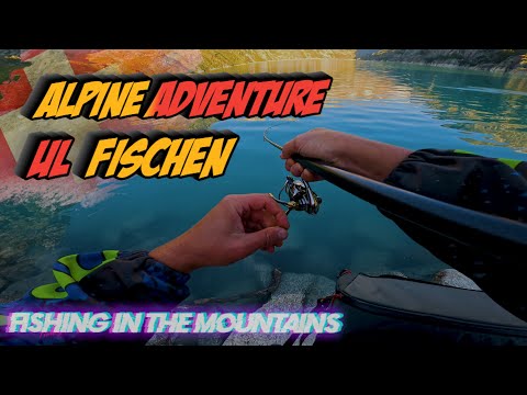 Fishing in Alps fishing for trout in Switzerland BEERGSEE